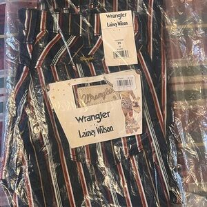 Wrangler x Lainey Wilson striped flare jeans